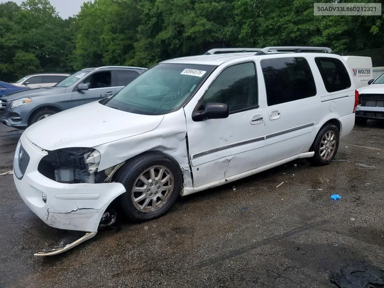 2006 Buick Terraza Cxl VIN: 5GADV33L86D212321 Lot: 60964576