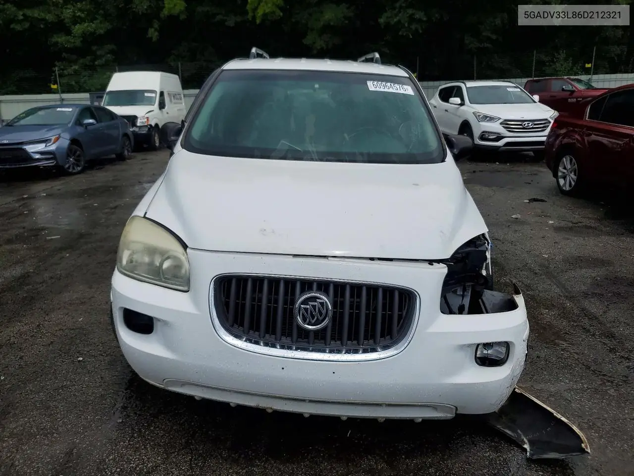 2006 Buick Terraza Cxl VIN: 5GADV33L86D212321 Lot: 60964576