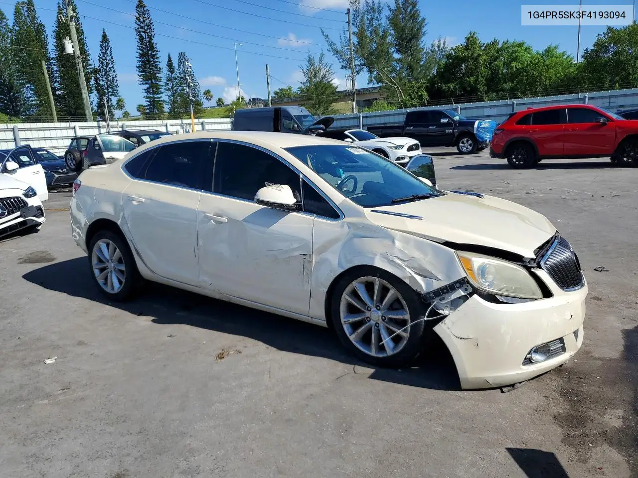 2015 Buick Verano Convenience VIN: 1G4PR5SK3F4193094 Lot: 51924466