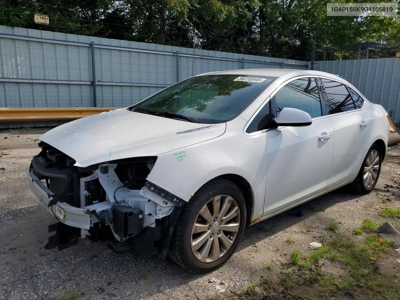 2016 Buick Verano VIN: 1G4P15SK9G4105819 Lot: 59235546