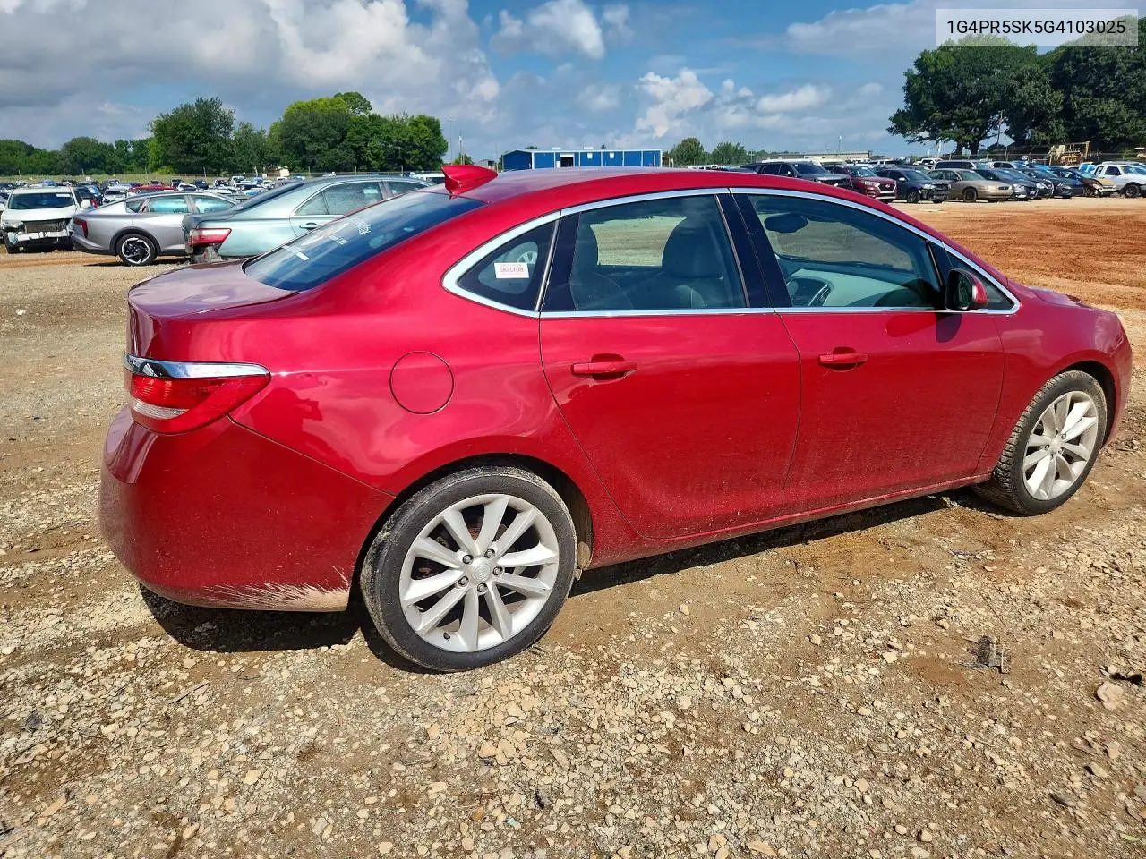 2016 Buick Verano Convenience VIN: 1G4PR5SK5G4103025 Lot: 61135156