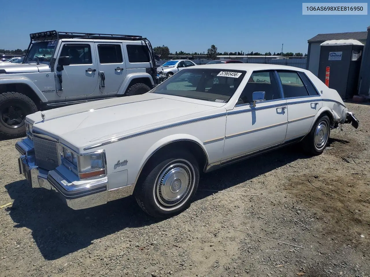 1984 Cadillac Seville VIN: 1G6AS698XEE816950 Lot: 57965456