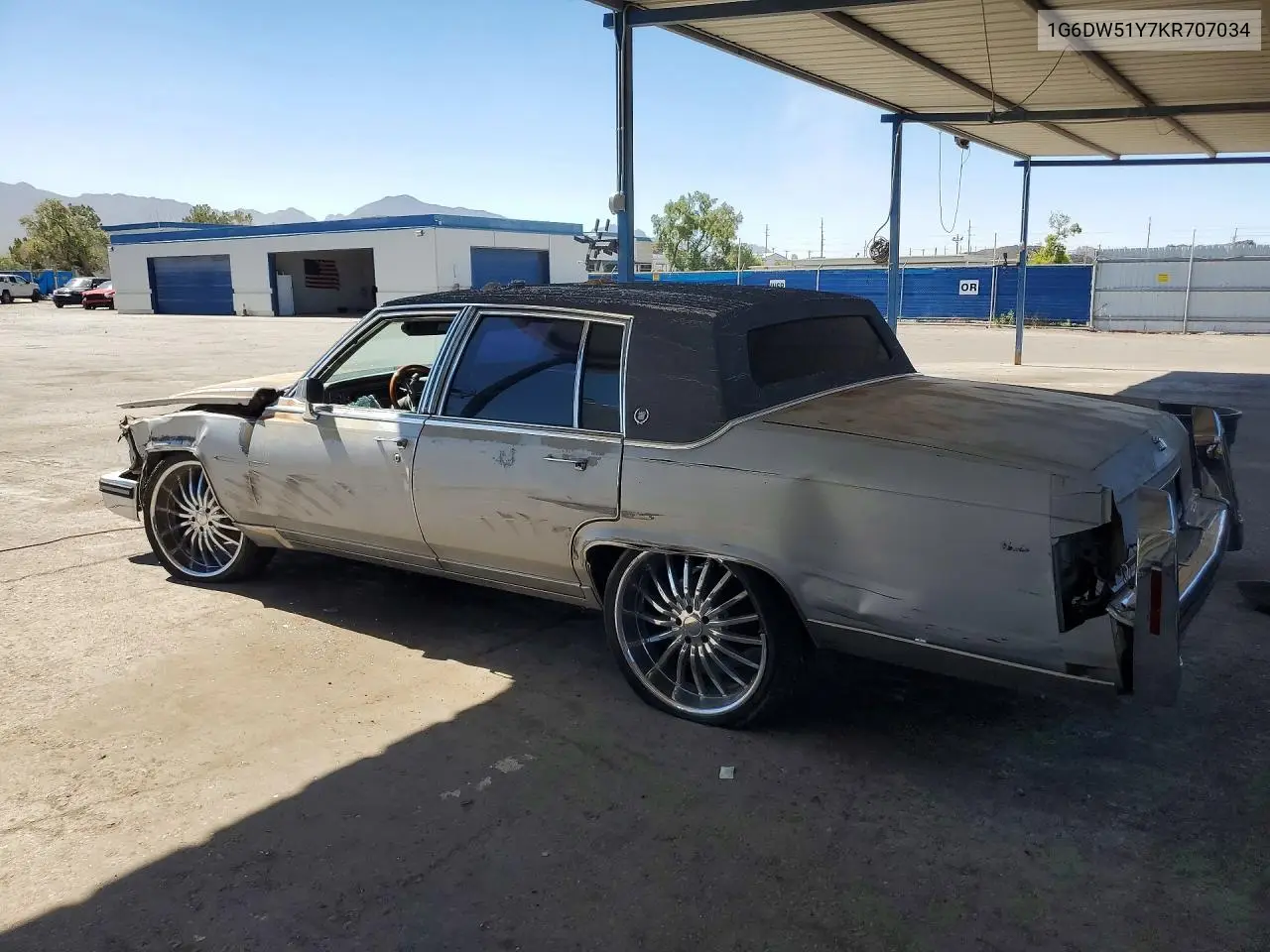 1989 Cadillac Brougham VIN: 1G6DW51Y7KR707034 Lot: 58419546