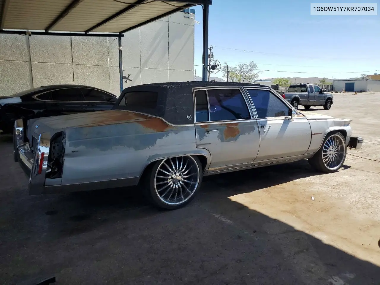 1989 Cadillac Brougham VIN: 1G6DW51Y7KR707034 Lot: 58419546