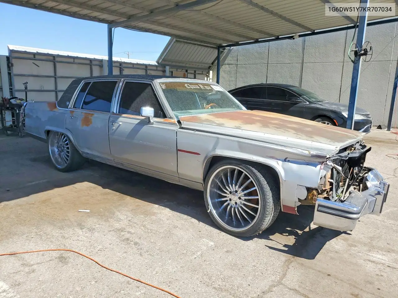 1989 Cadillac Brougham VIN: 1G6DW51Y7KR707034 Lot: 58419546
