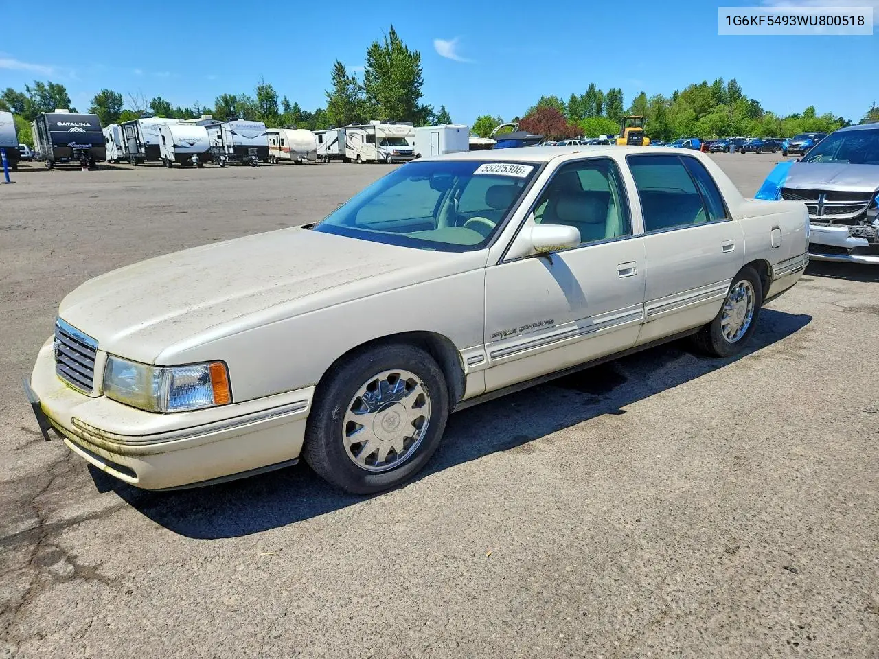 1998 Cadillac Deville Concours VIN: 1G6KF5493WU800518 Lot: 55225306