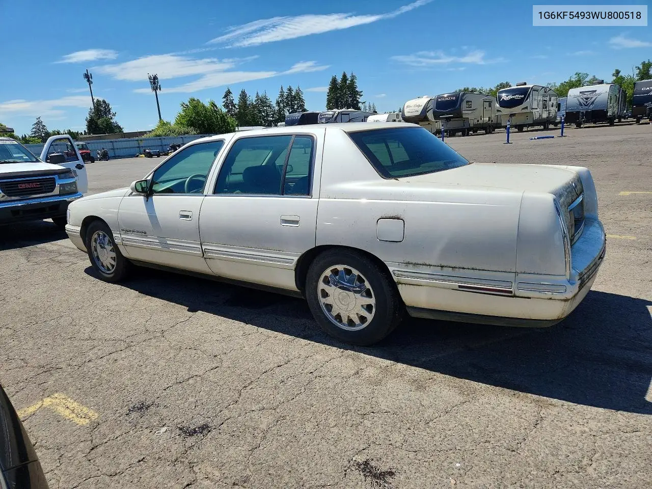 1998 Cadillac Deville Concours VIN: 1G6KF5493WU800518 Lot: 55225306