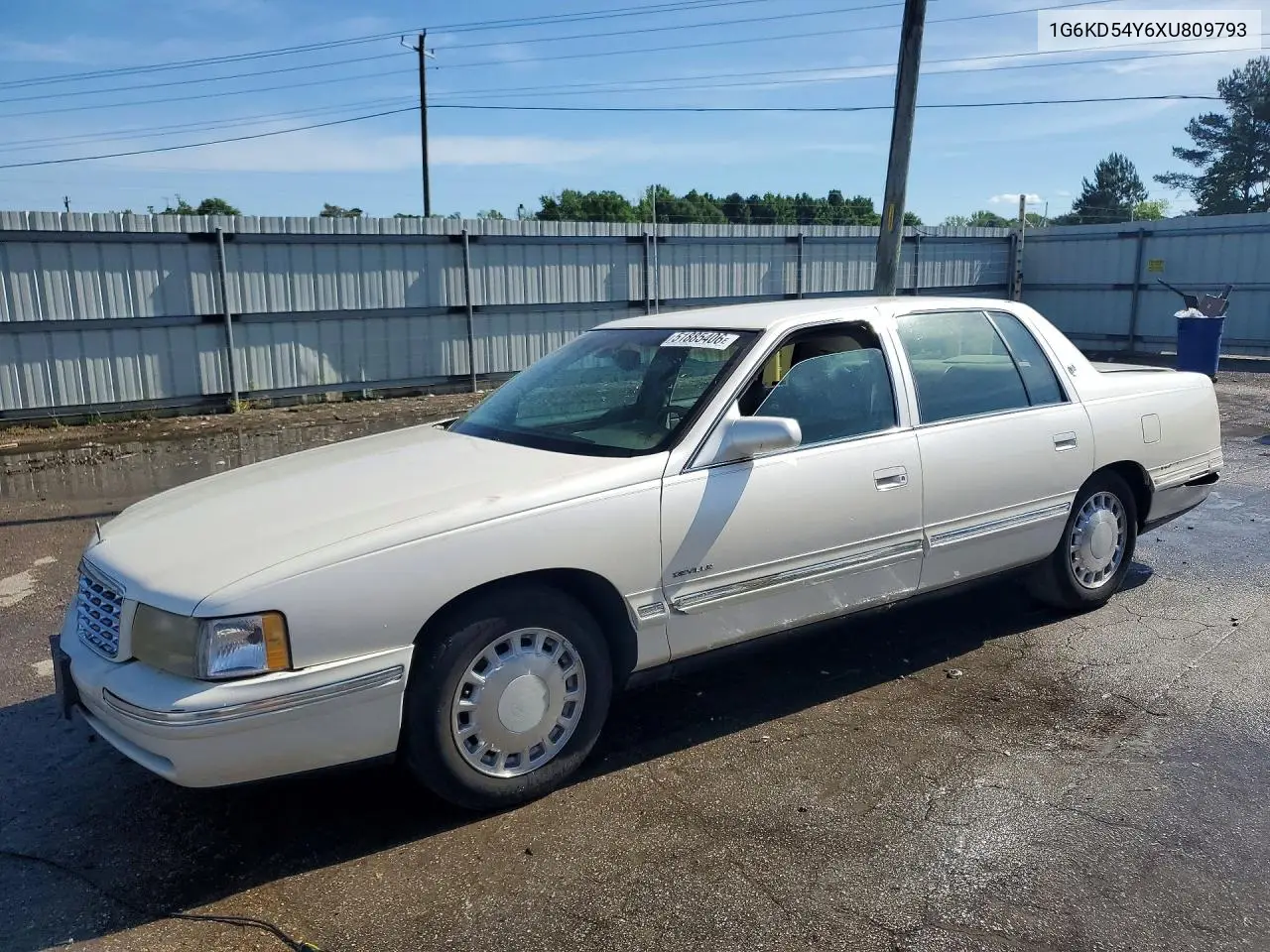 1999 Cadillac Deville VIN: 1G6KD54Y6XU809793 Lot: 51885406