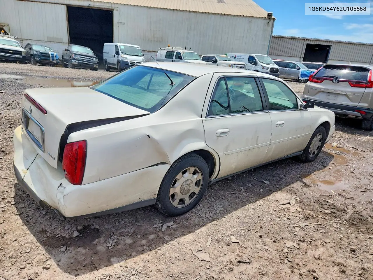 2002 Cadillac Deville VIN: 1G6KD54Y62U105568 Lot: 57937846