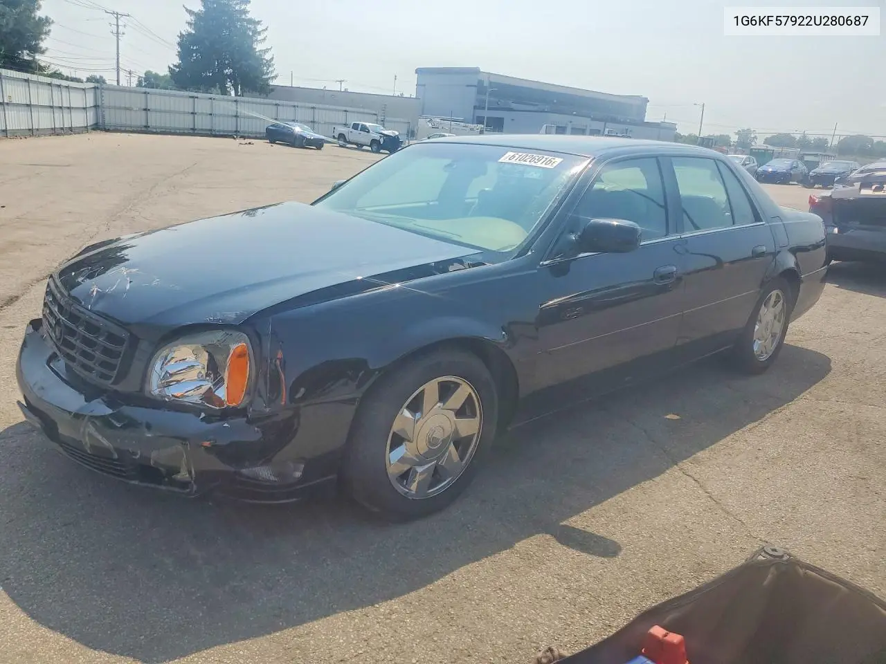 2002 Cadillac Deville Dts VIN: 1G6KF57922U280687 Lot: 61026916