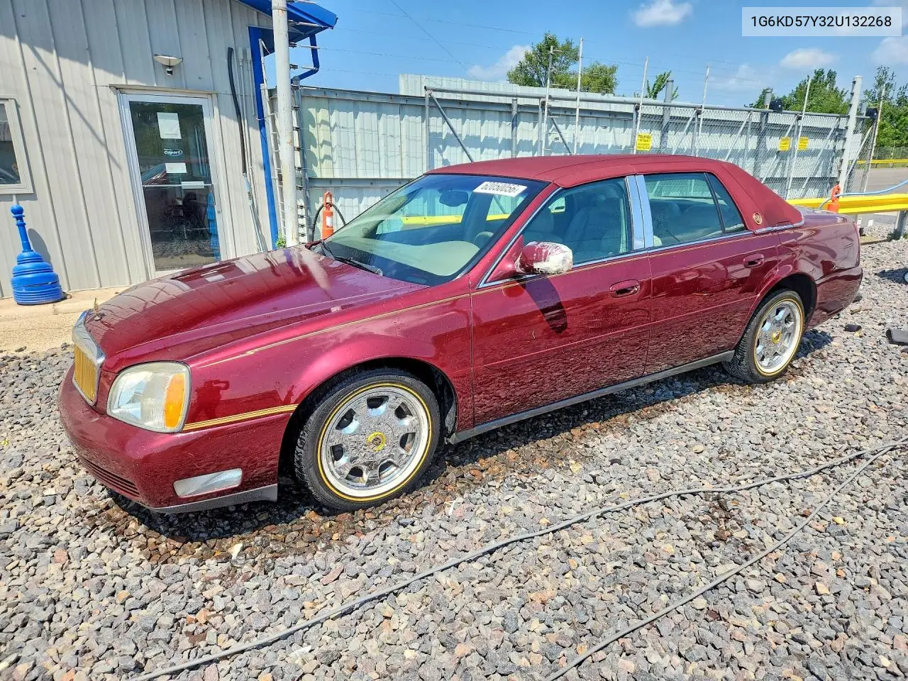 2002 Cadillac Deville VIN: 1G6KD57Y32U132268 Lot: 62050056
