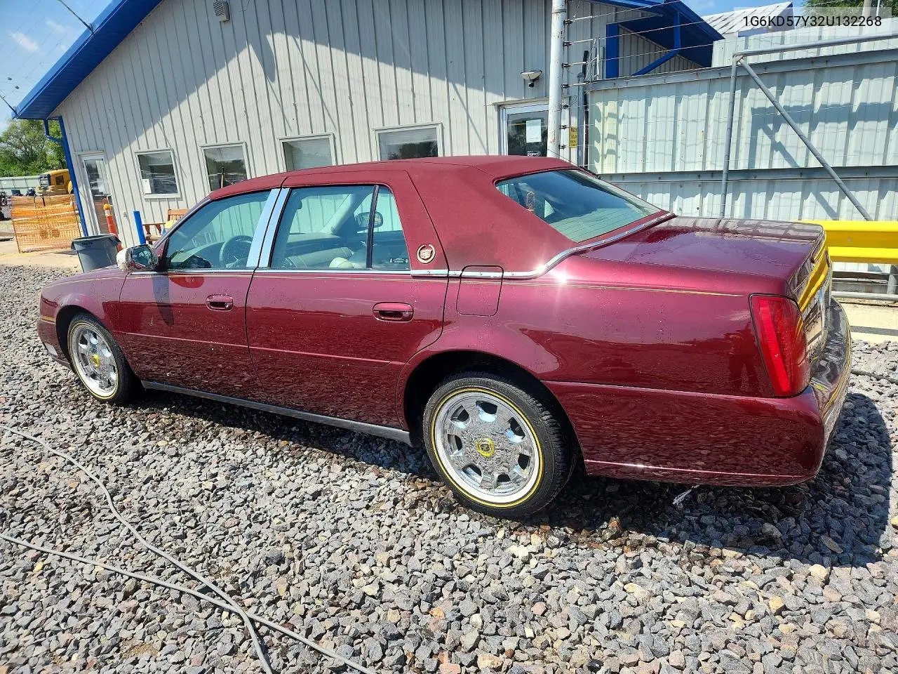 2002 Cadillac Deville VIN: 1G6KD57Y32U132268 Lot: 62050056
