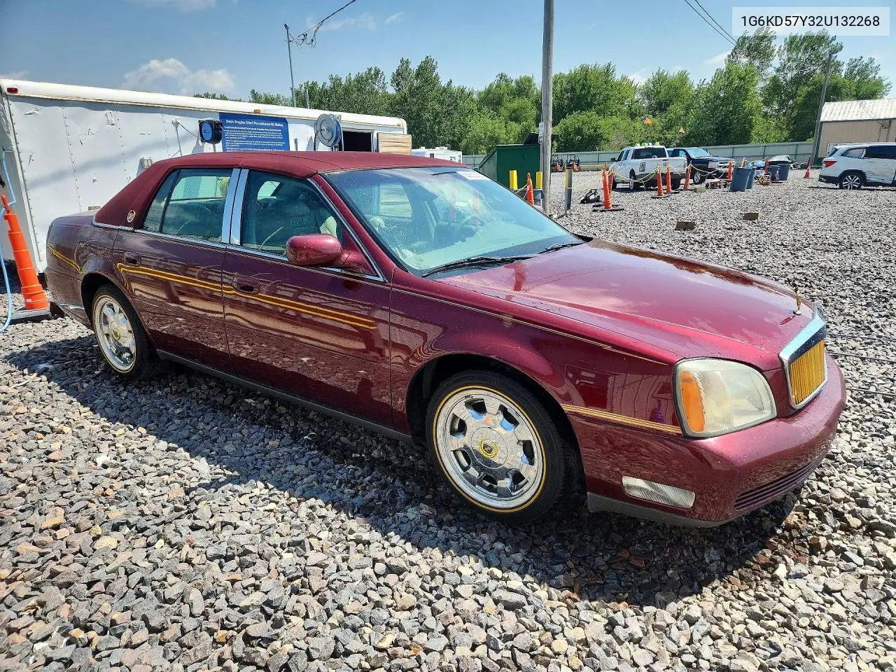 2002 Cadillac Deville VIN: 1G6KD57Y32U132268 Lot: 62050056