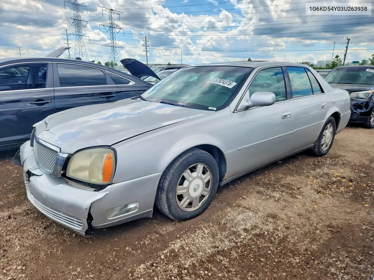 2003 Cadillac Deville VIN: 1G6KD54Y03U263938 Lot: 57924376