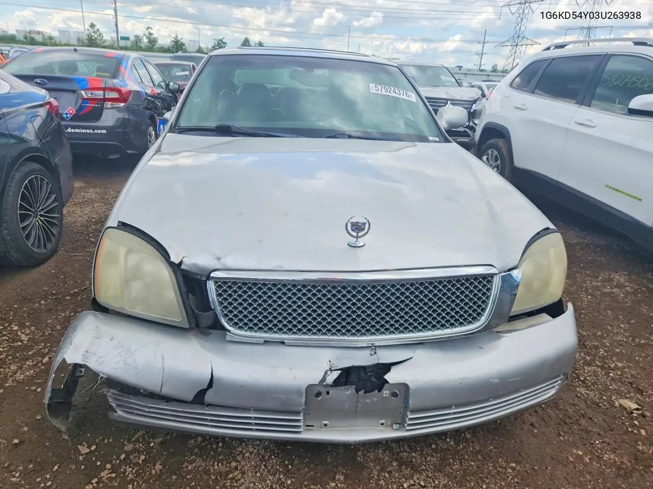 2003 Cadillac Deville VIN: 1G6KD54Y03U263938 Lot: 57924376