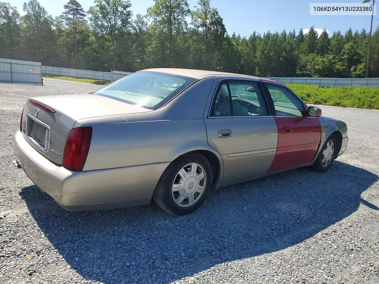 2003 Cadillac Deville VIN: 1G6KD54Y13U233380 Lot: 58268536