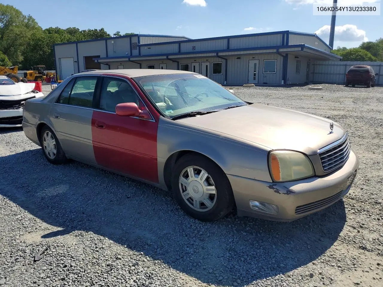 2003 Cadillac Deville VIN: 1G6KD54Y13U233380 Lot: 58268536
