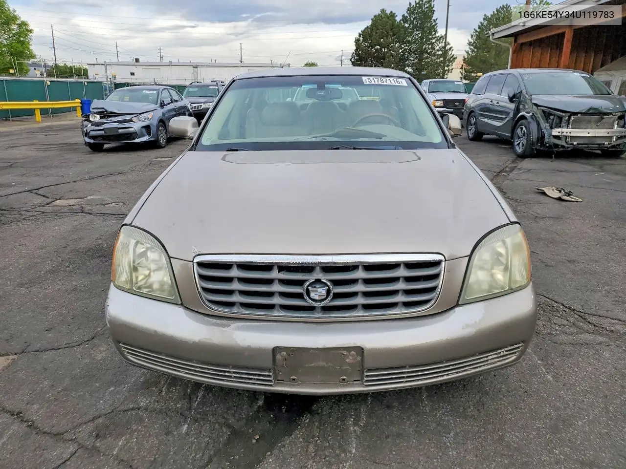 2004 Cadillac Deville Dhs VIN: 1G6KE54Y34U119783 Lot: 51787116