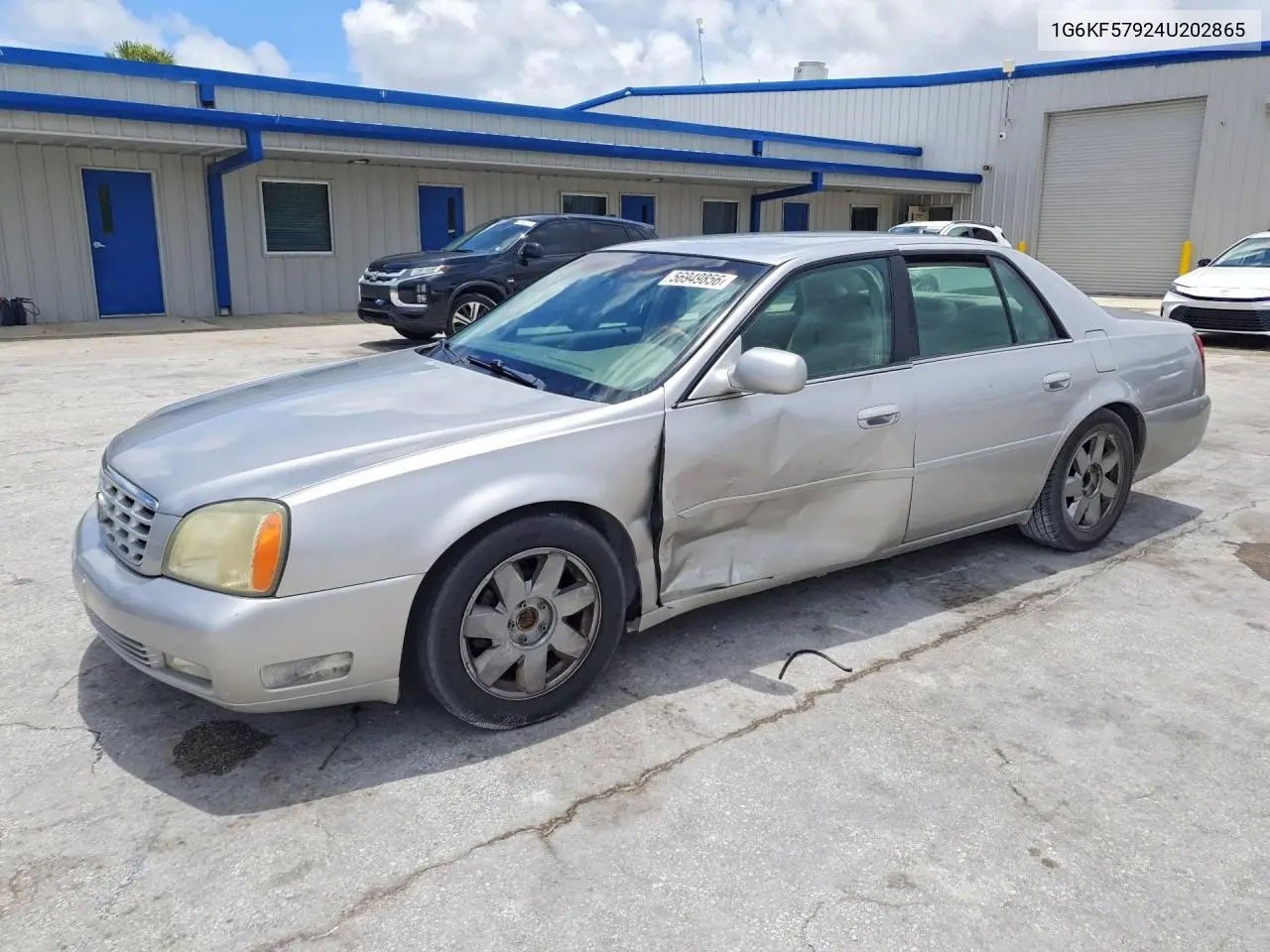 2004 Cadillac Deville Dts VIN: 1G6KF57924U202865 Lot: 56949856