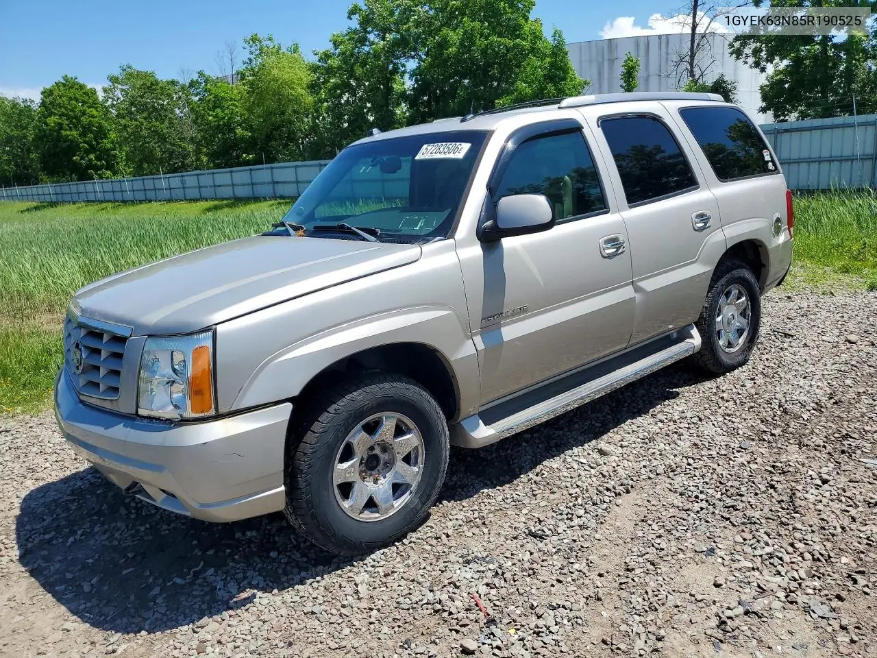 2005 Cadillac Escalade Luxury VIN: 1GYEK63N85R190525 Lot: 57283506