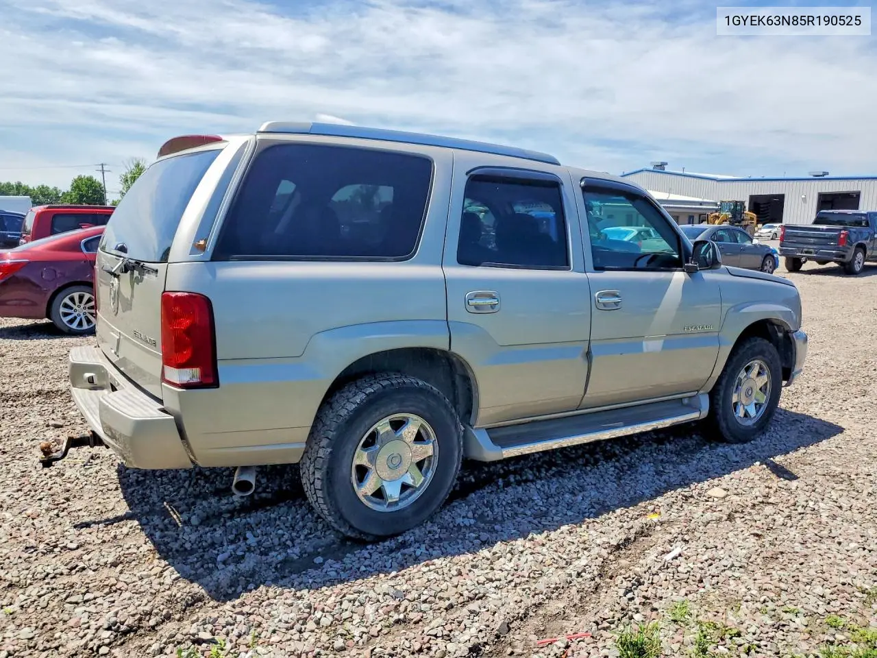 2005 Cadillac Escalade Luxury VIN: 1GYEK63N85R190525 Lot: 57283506