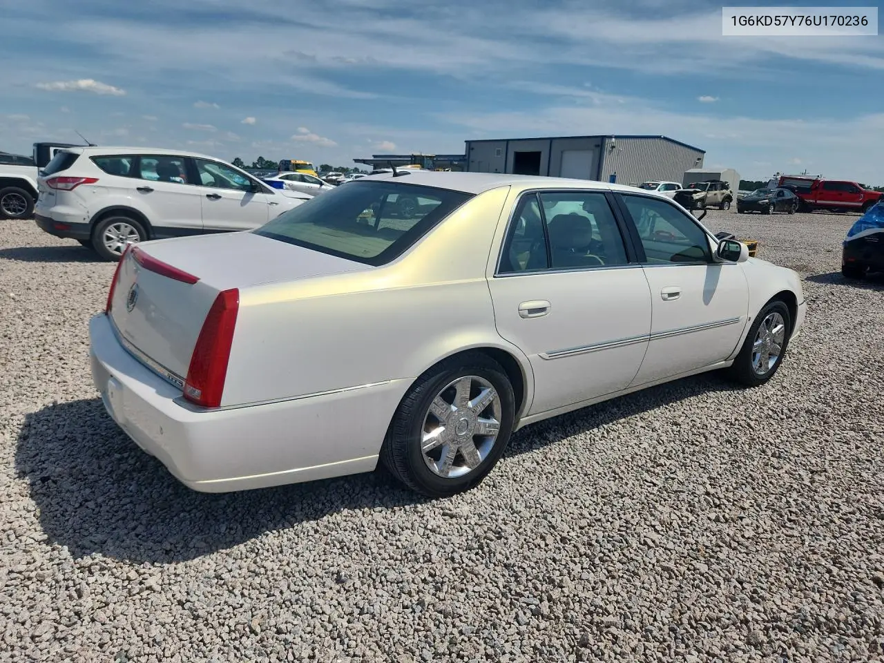 2006 Cadillac Dts VIN: 1G6KD57Y76U170236 Lot: 55349236