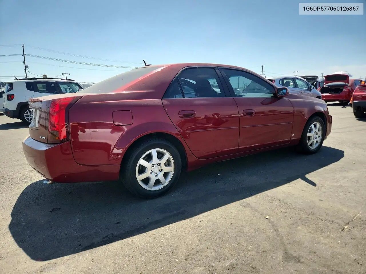 2006 Cadillac Cts Hi Feature V6 VIN: 1G6DP577060126867 Lot: 55954486
