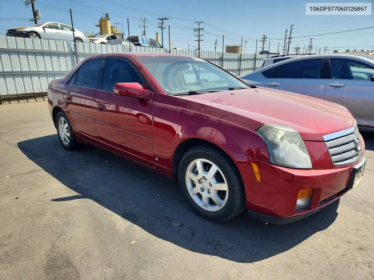 2006 Cadillac Cts Hi Feature V6 VIN: 1G6DP577060126867 Lot: 55954486