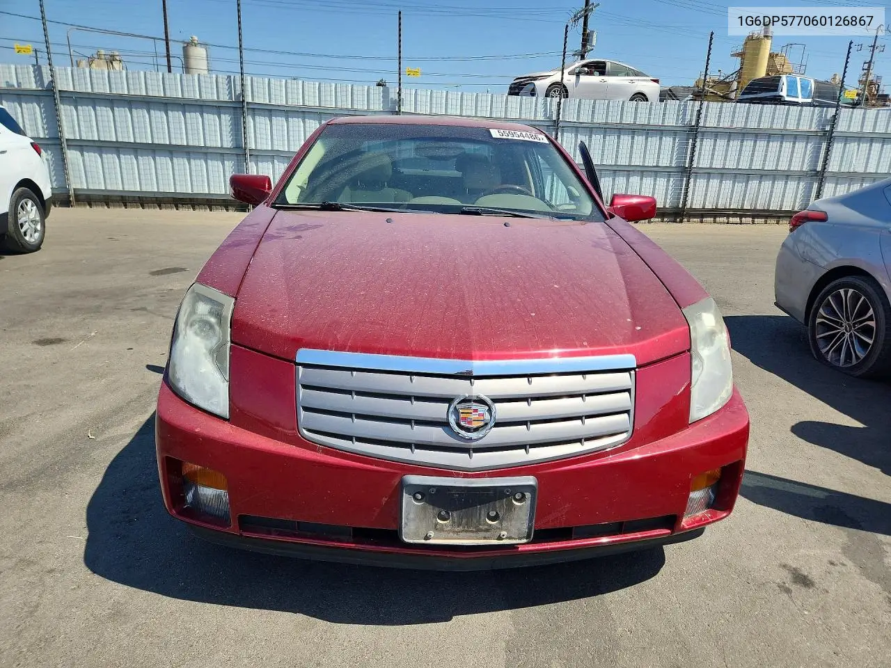 2006 Cadillac Cts Hi Feature V6 VIN: 1G6DP577060126867 Lot: 55954486