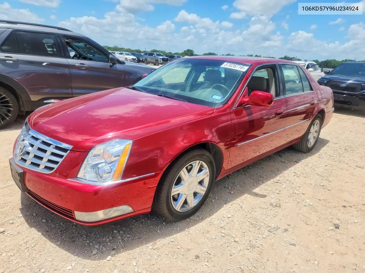 2006 Cadillac Dts VIN: 1G6KD57Y96U234924 Lot: 57026716