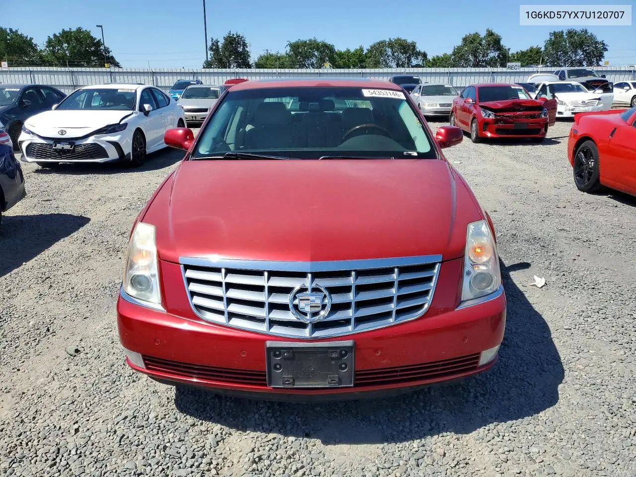 2007 Cadillac Dts VIN: 1G6KD57YX7U120707 Lot: 54353146