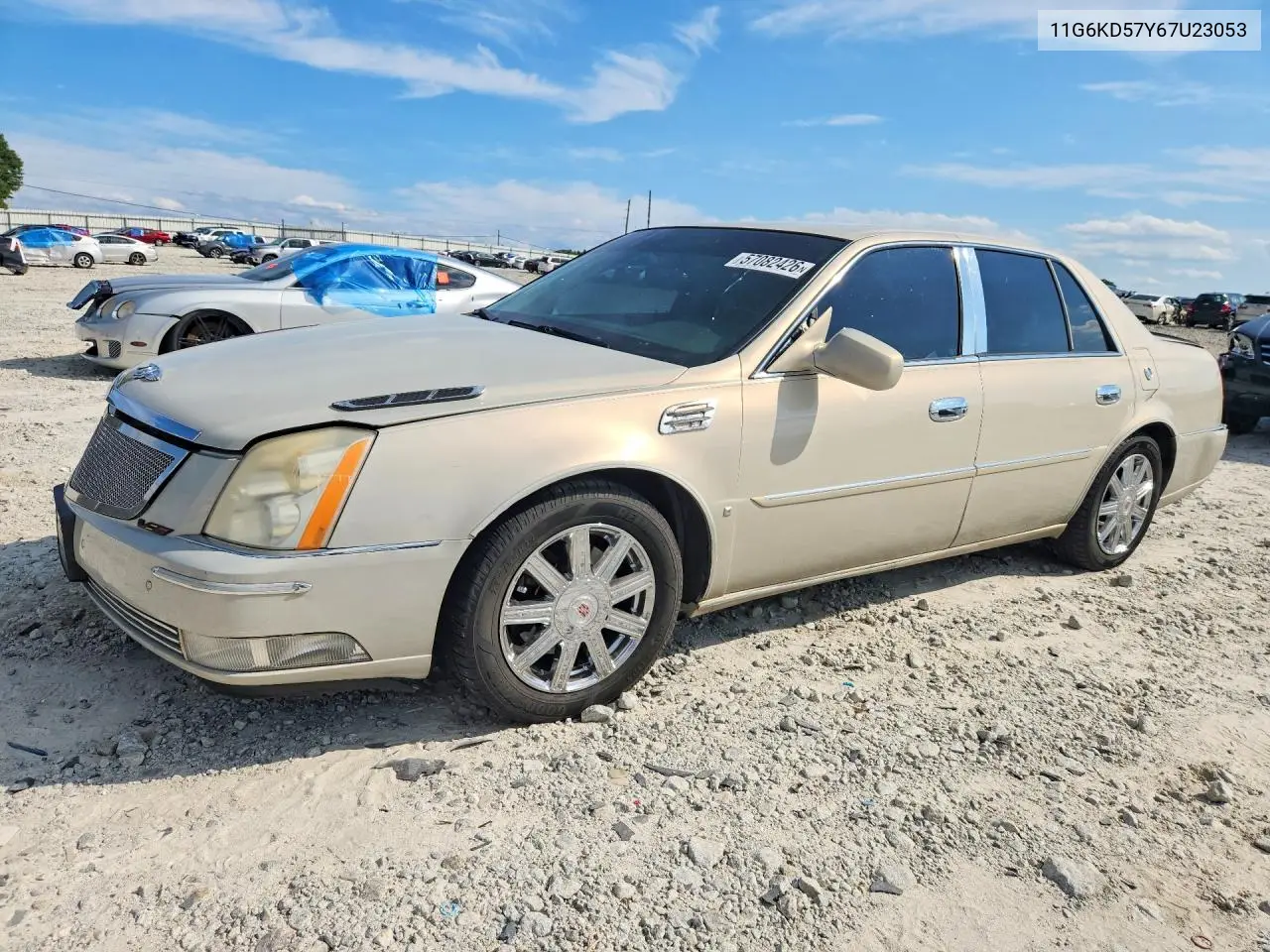 2007 Cadillac Dts VIN: 1G6KD57Y67U230539 Lot: 57082426