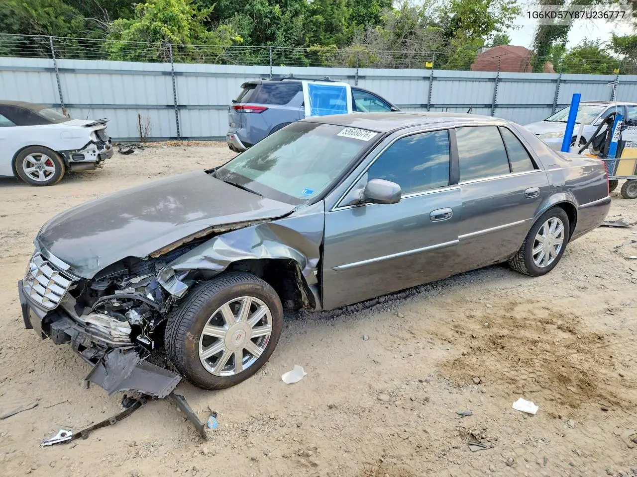 2007 Cadillac Dts VIN: 1G6KD57Y87U236777 Lot: 59689676