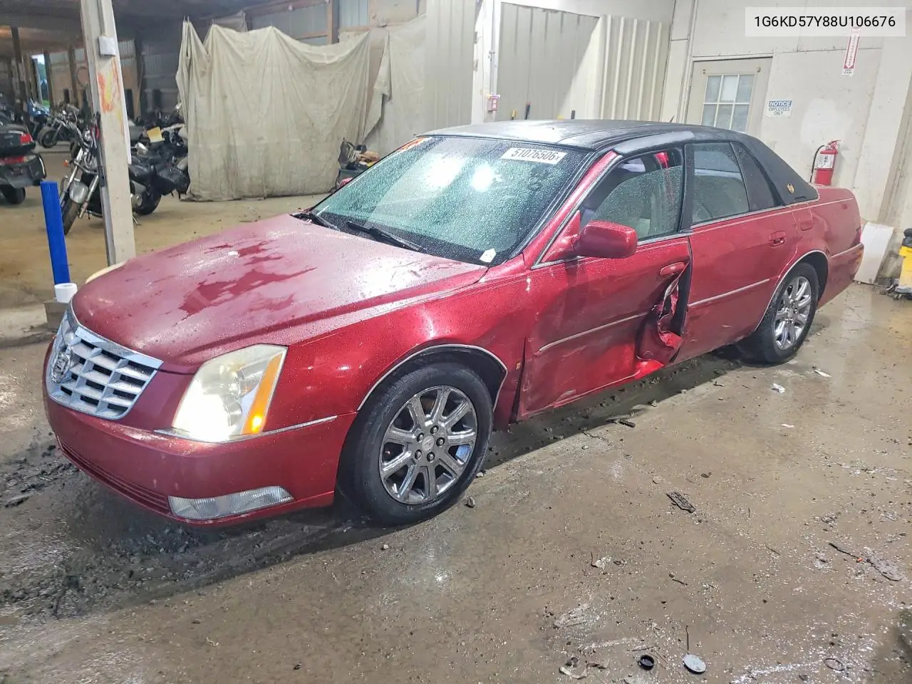 2008 Cadillac Dts VIN: 1G6KD57Y88U106676 Lot: 51076506