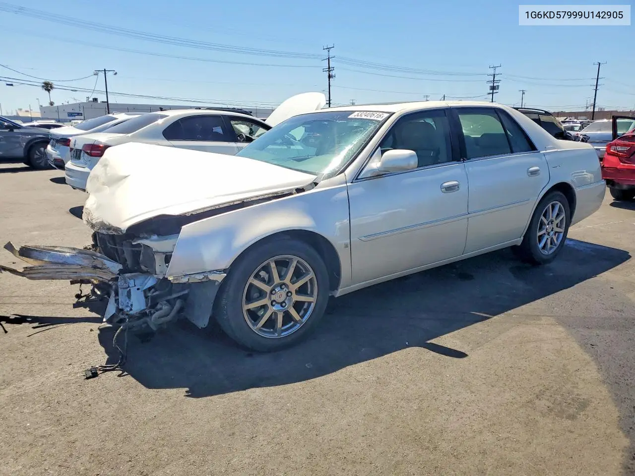 2009 Cadillac Dts VIN: 1G6KD57999U142905 Lot: 53240616