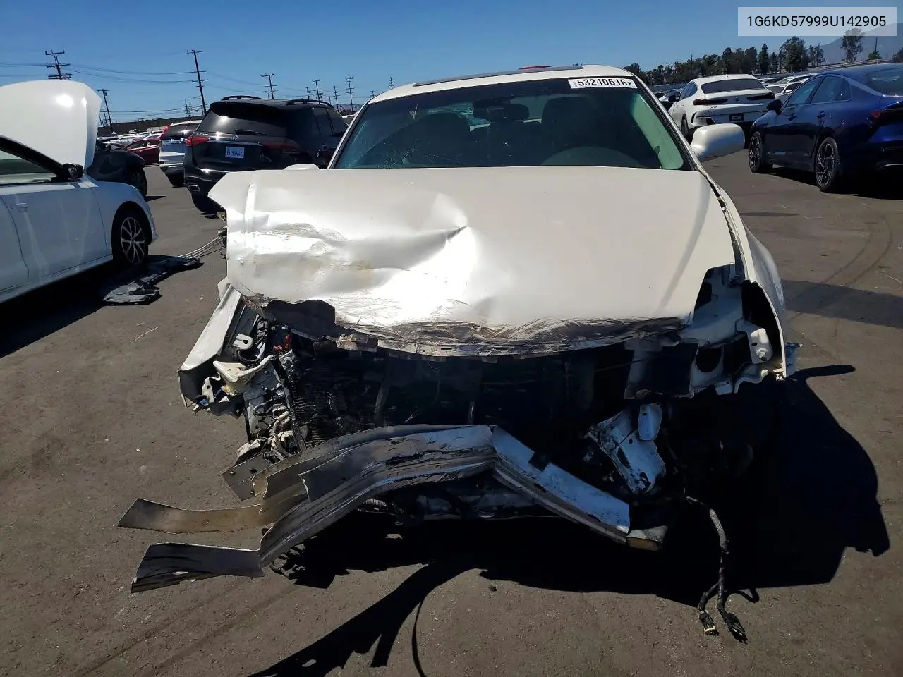 2009 Cadillac Dts VIN: 1G6KD57999U142905 Lot: 53240616