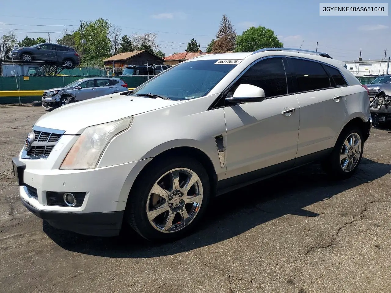 2010 Cadillac Srx Premium Collection VIN: 3GYFNKE40AS651040 Lot: 58378606