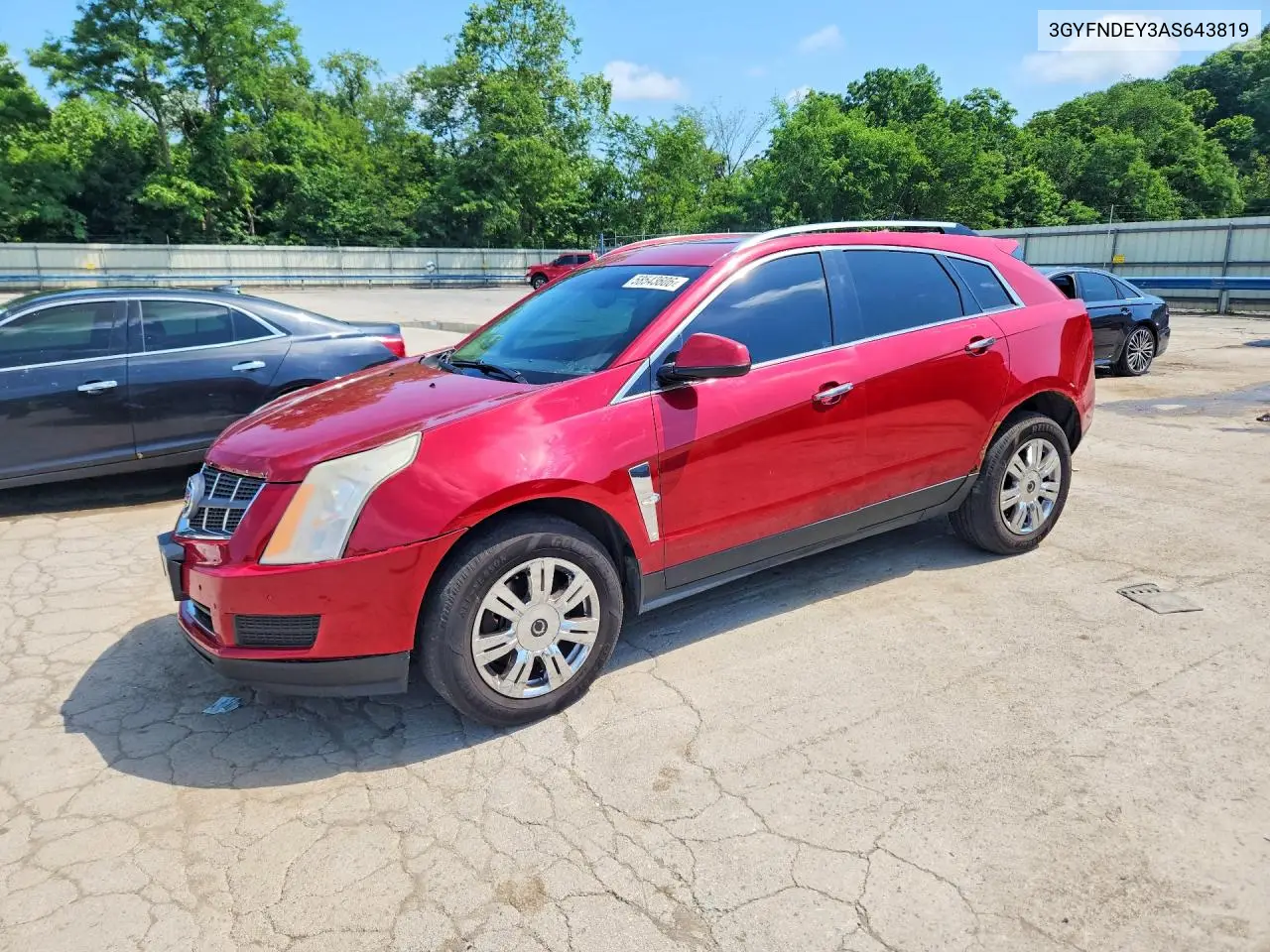 2010 Cadillac Srx Luxury Collection VIN: 3GYFNDEY3AS643819 Lot: 58543606