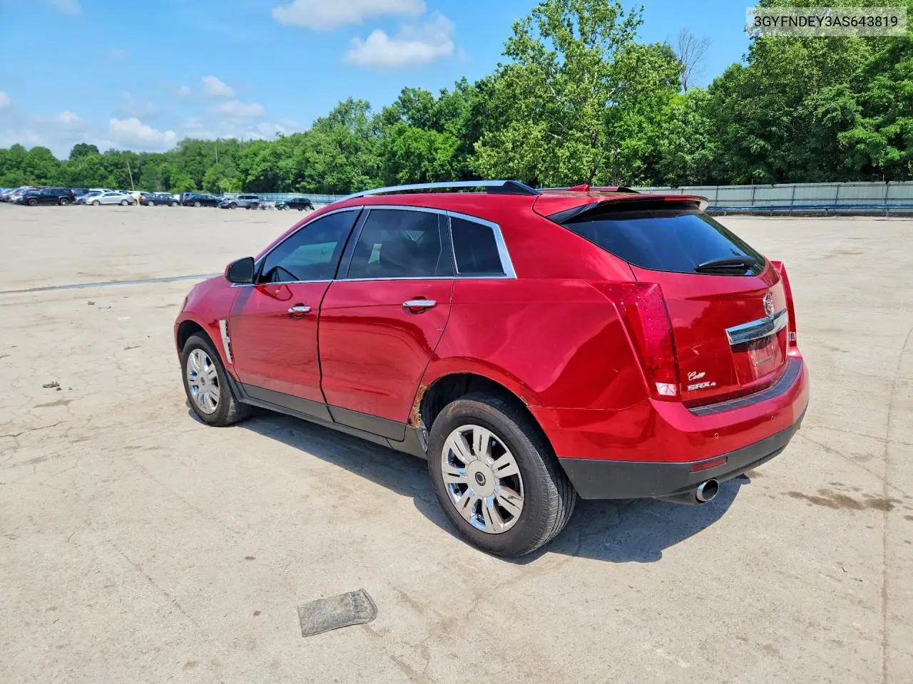2010 Cadillac Srx Luxury Collection VIN: 3GYFNDEY3AS643819 Lot: 58543606