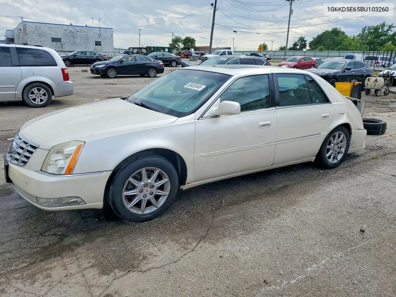 2011 Cadillac Dts Luxury Collection VIN: 1G6KD5E65BU103260 Lot: 58483446