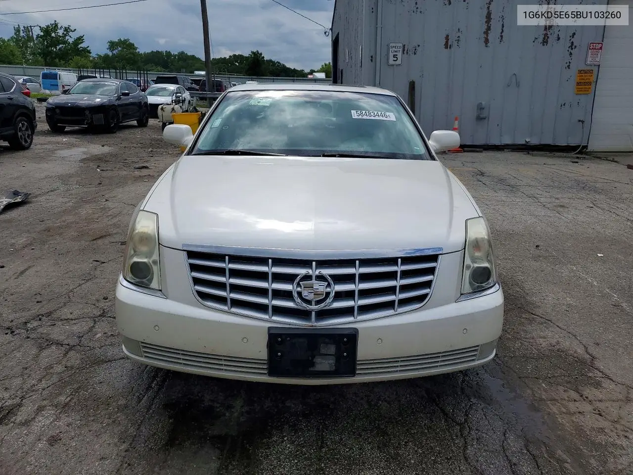 2011 Cadillac Dts Luxury Collection VIN: 1G6KD5E65BU103260 Lot: 58483446