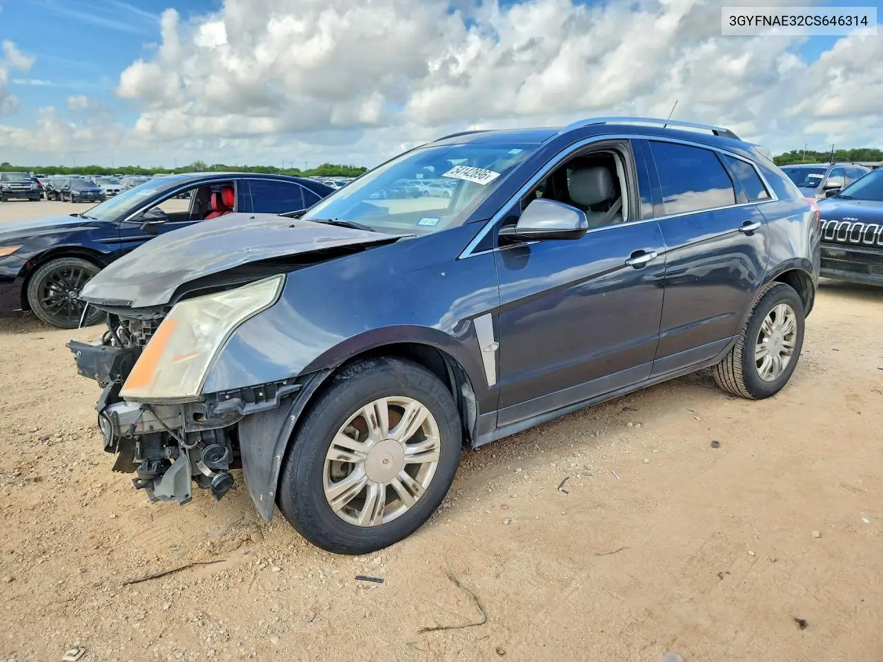 2012 Cadillac Srx Luxury Collection VIN: 3GYFNAE32CS646314 Lot: 54142896