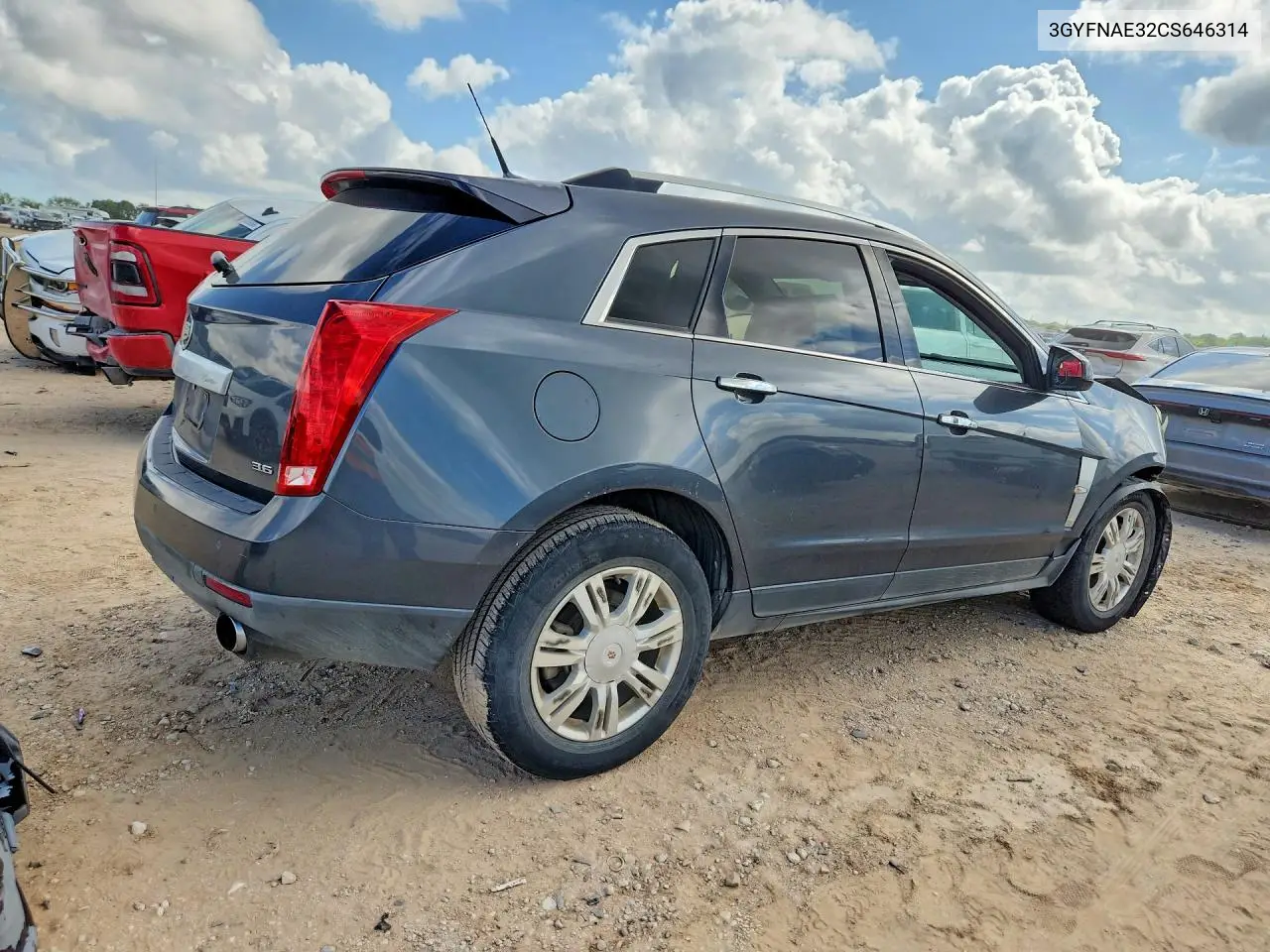 2012 Cadillac Srx Luxury Collection VIN: 3GYFNAE32CS646314 Lot: 54142896