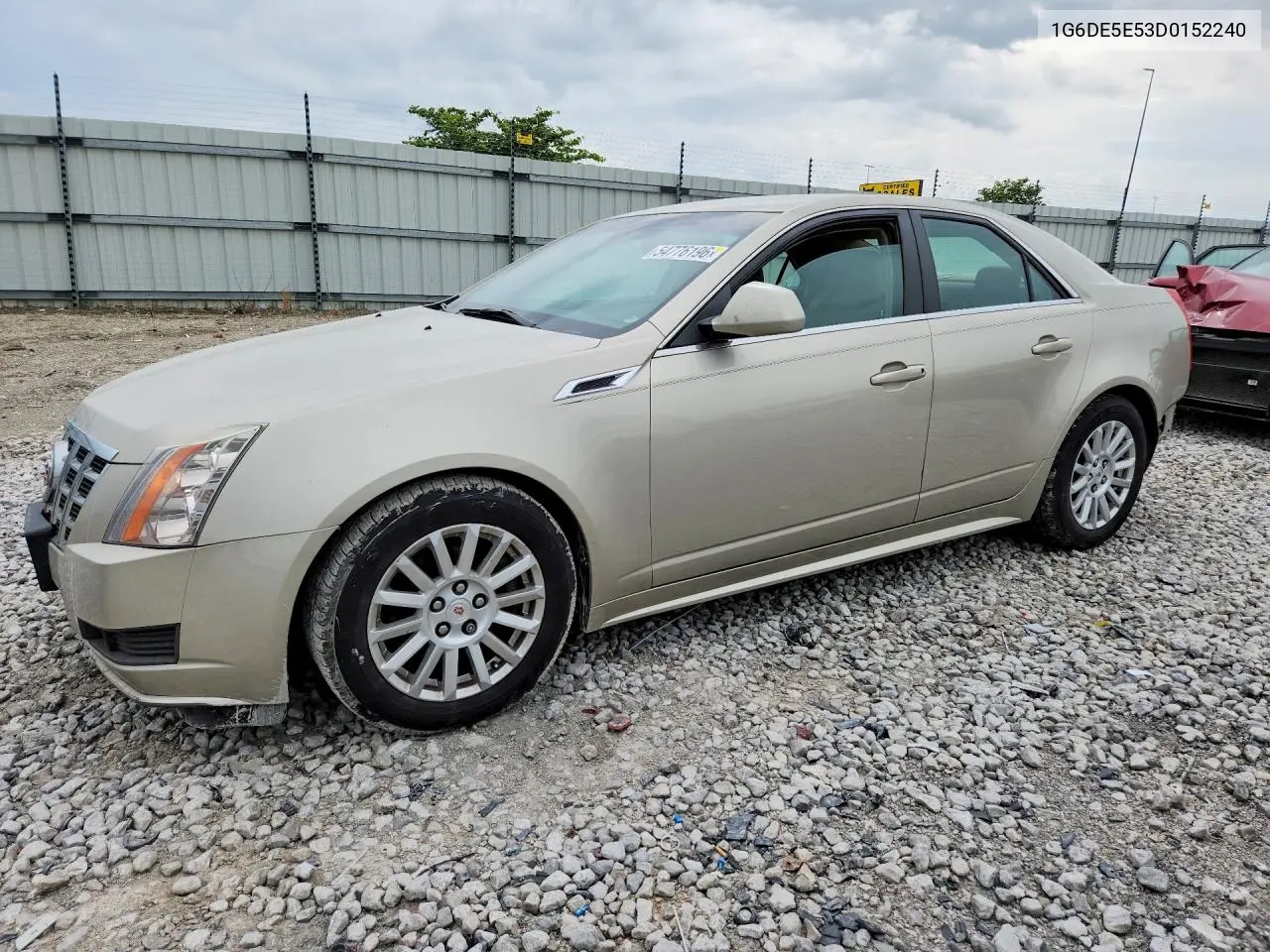 2013 Cadillac Cts Luxury Collection VIN: 1G6DE5E53D0152240 Lot: 54776196