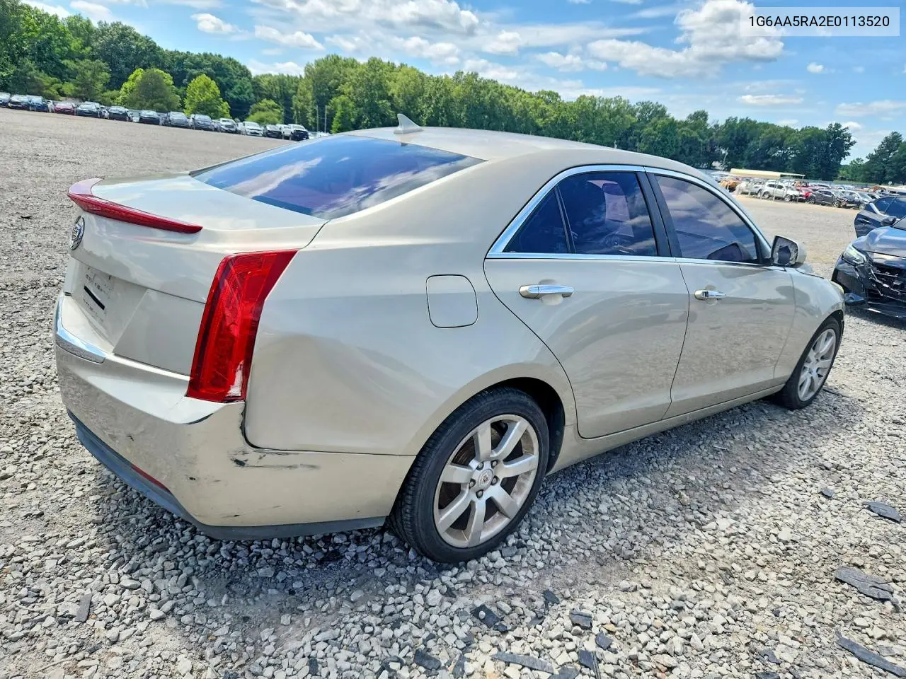 2014 Cadillac Ats VIN: 1G6AA5RA2E0113520 Lot: 57697606