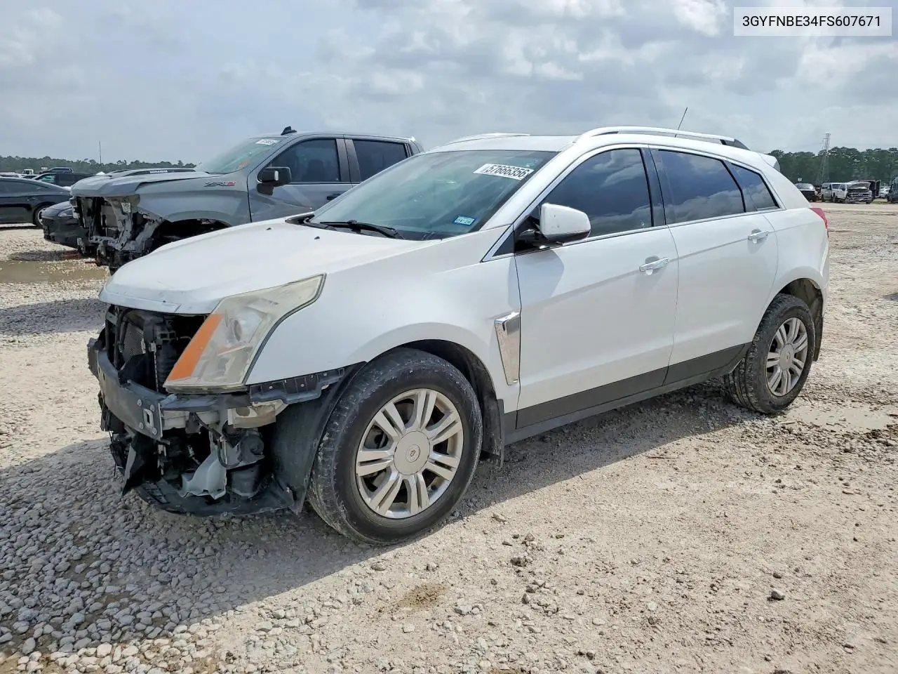 2015 Cadillac Srx Luxury Collection VIN: 3GYFNBE34FS607671 Lot: 57666356