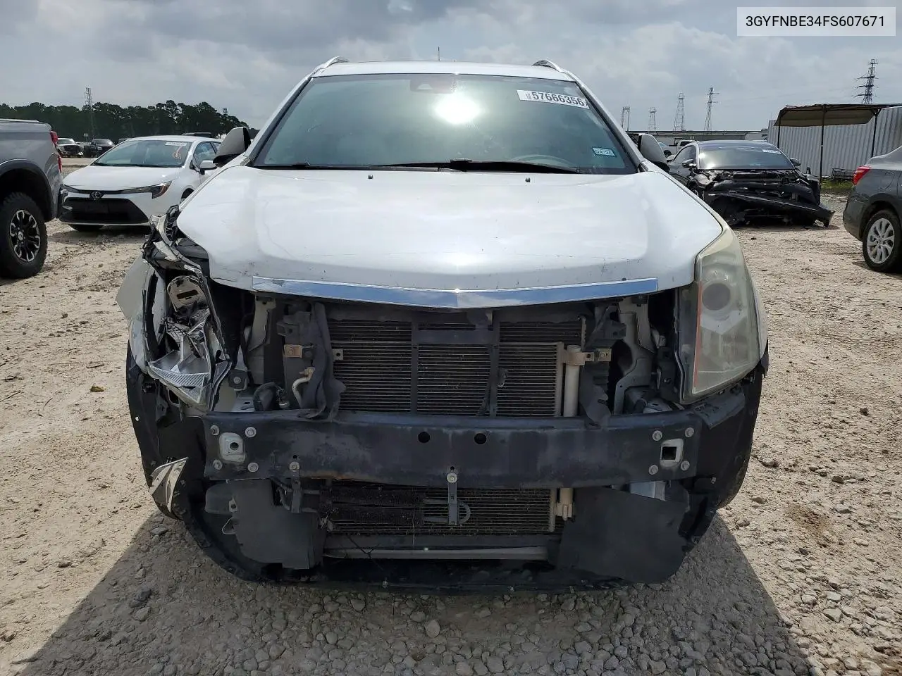 2015 Cadillac Srx Luxury Collection VIN: 3GYFNBE34FS607671 Lot: 57666356