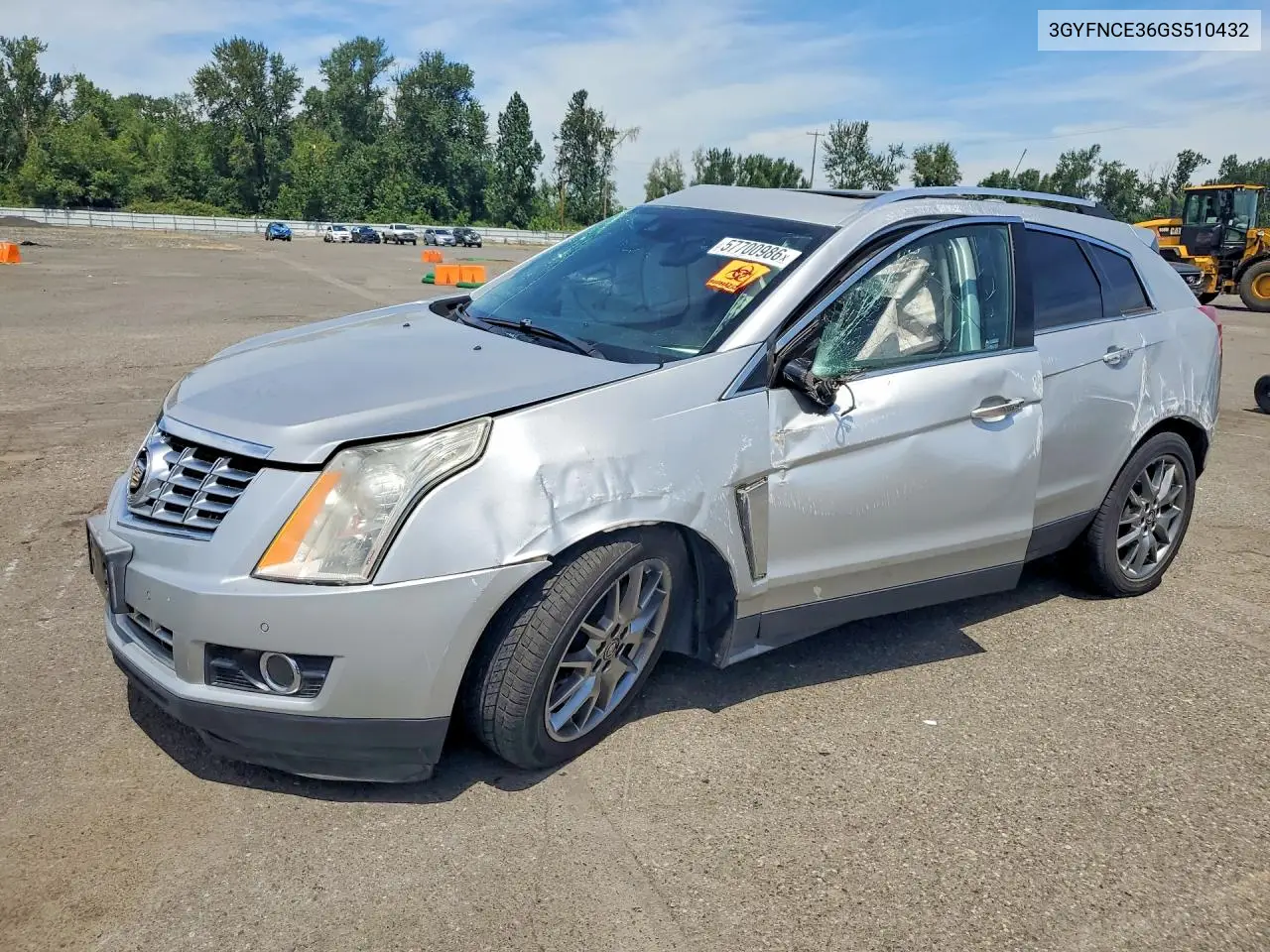 2016 Cadillac Srx Performance Collection VIN: 3GYFNCE36GS510432 Lot: 57700986
