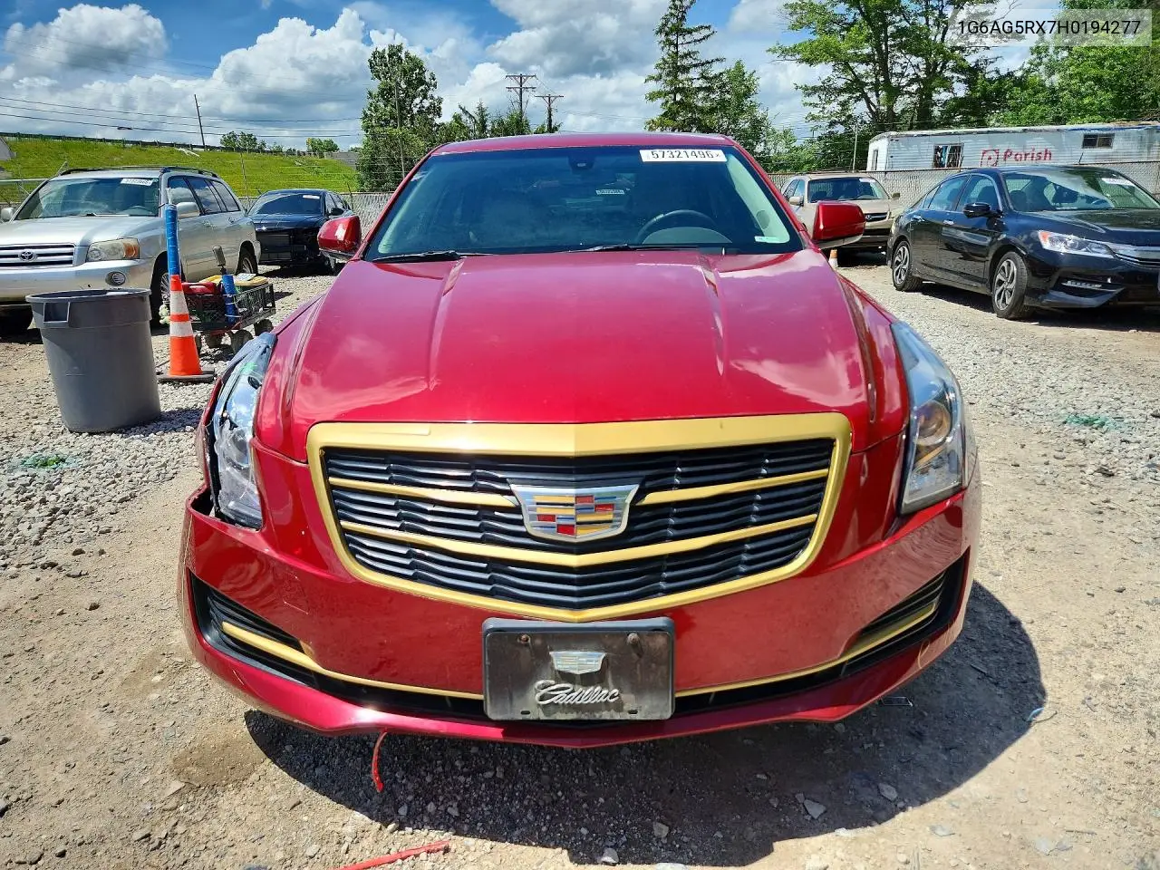 2017 Cadillac Ats VIN: 1G6AG5RX7H0194277 Lot: 57321496