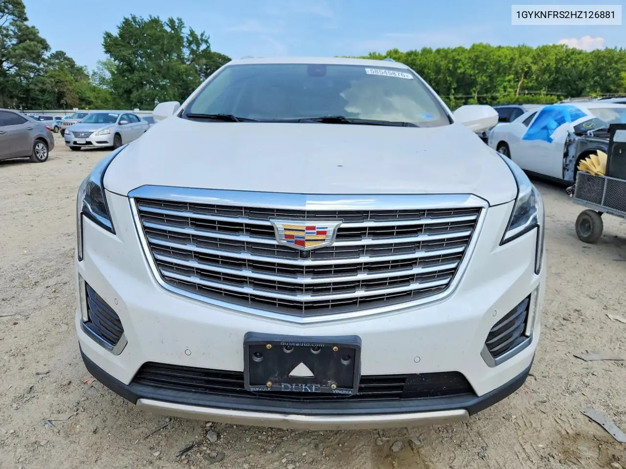 2017 Cadillac Xt5 Platinum VIN: 1GYKNFRS2HZ126881 Lot: 58545876